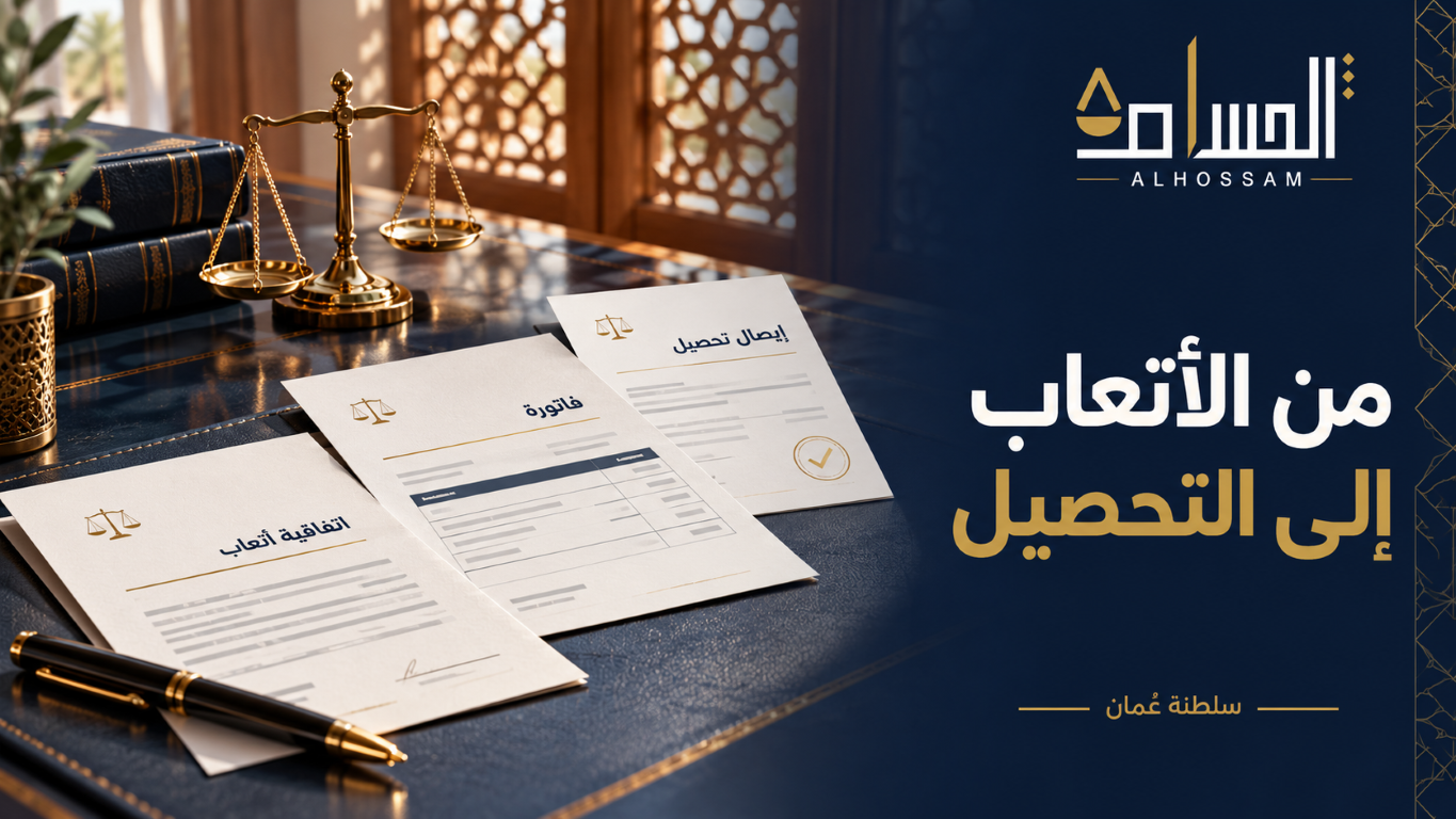 مستندات أتعاب وفواتير لتنظيم التحصيل